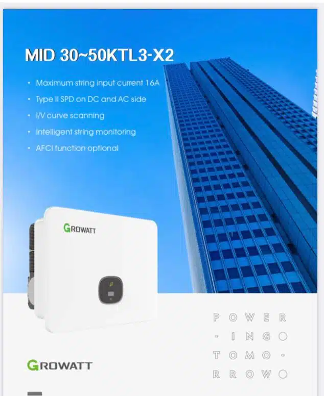 اینورتر خورشیدی 50 کیلووات MID 50KTL3-X2 گرووات - تصویر 2
